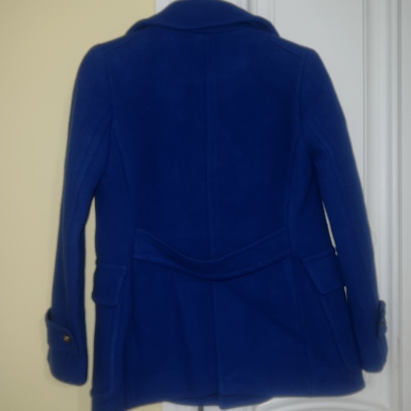 NWOT-0P- J. Crew Stadium-cloth Majesty Peacoat